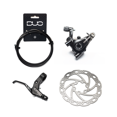 Flat Mount Mechanical Disc Brake Kit