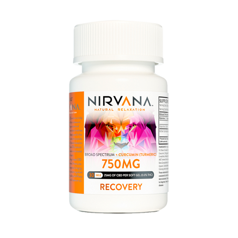 Nirvana CBD Softgels Recovery - 30 Count